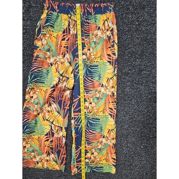 Panama Jack Women's Small Elastic Waist Floral Wide Leg Pants Linen Blend NWT - Picture 5 of 10
